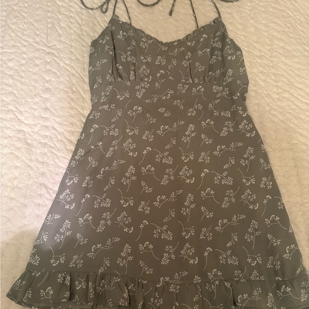 Abercrombie & Fitch Green/White Dress